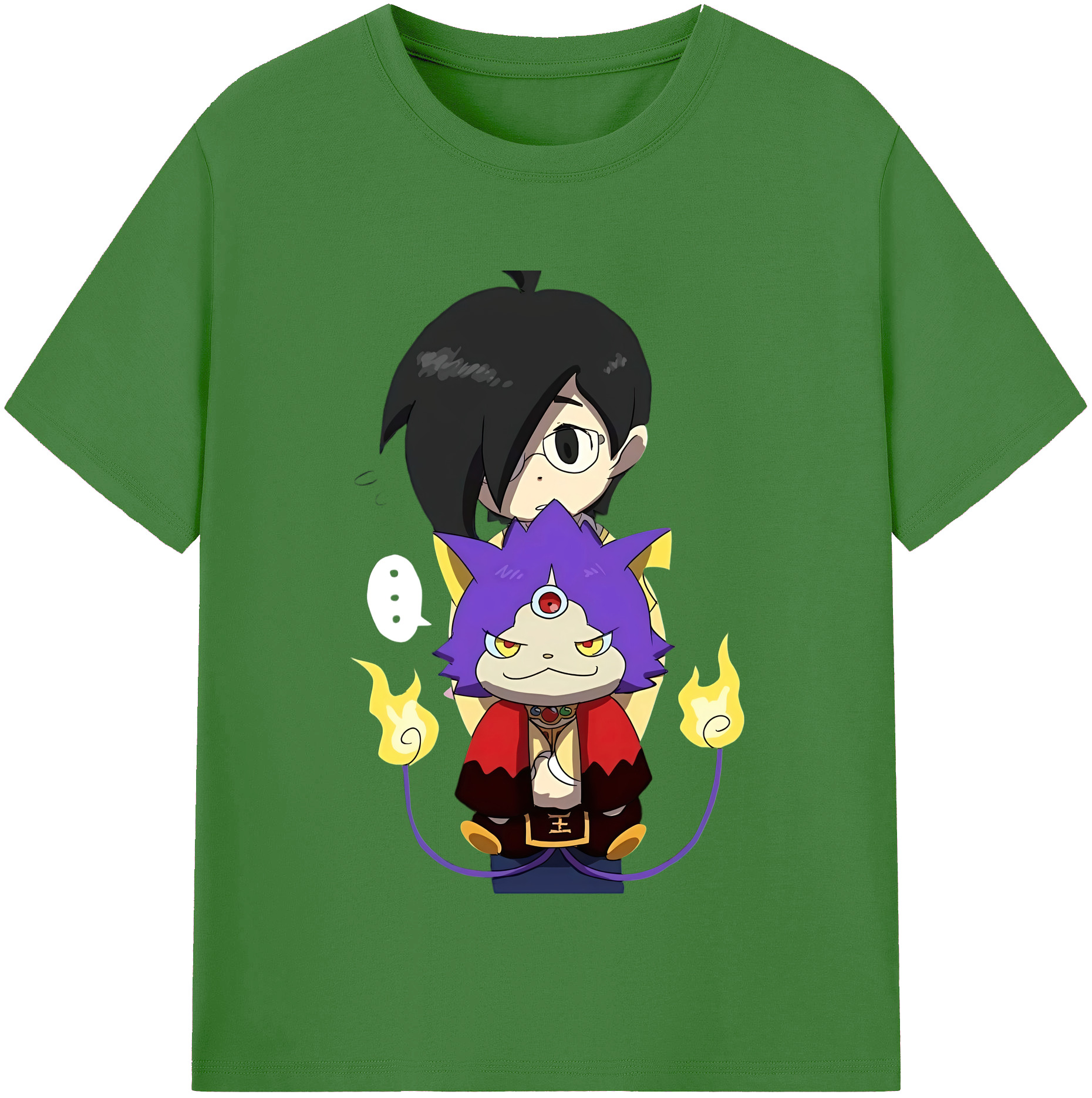 （画像用） 妖怪ウォッチ Yo-kai Watch レディースカジュアルプリントTシャツ（綿100％）